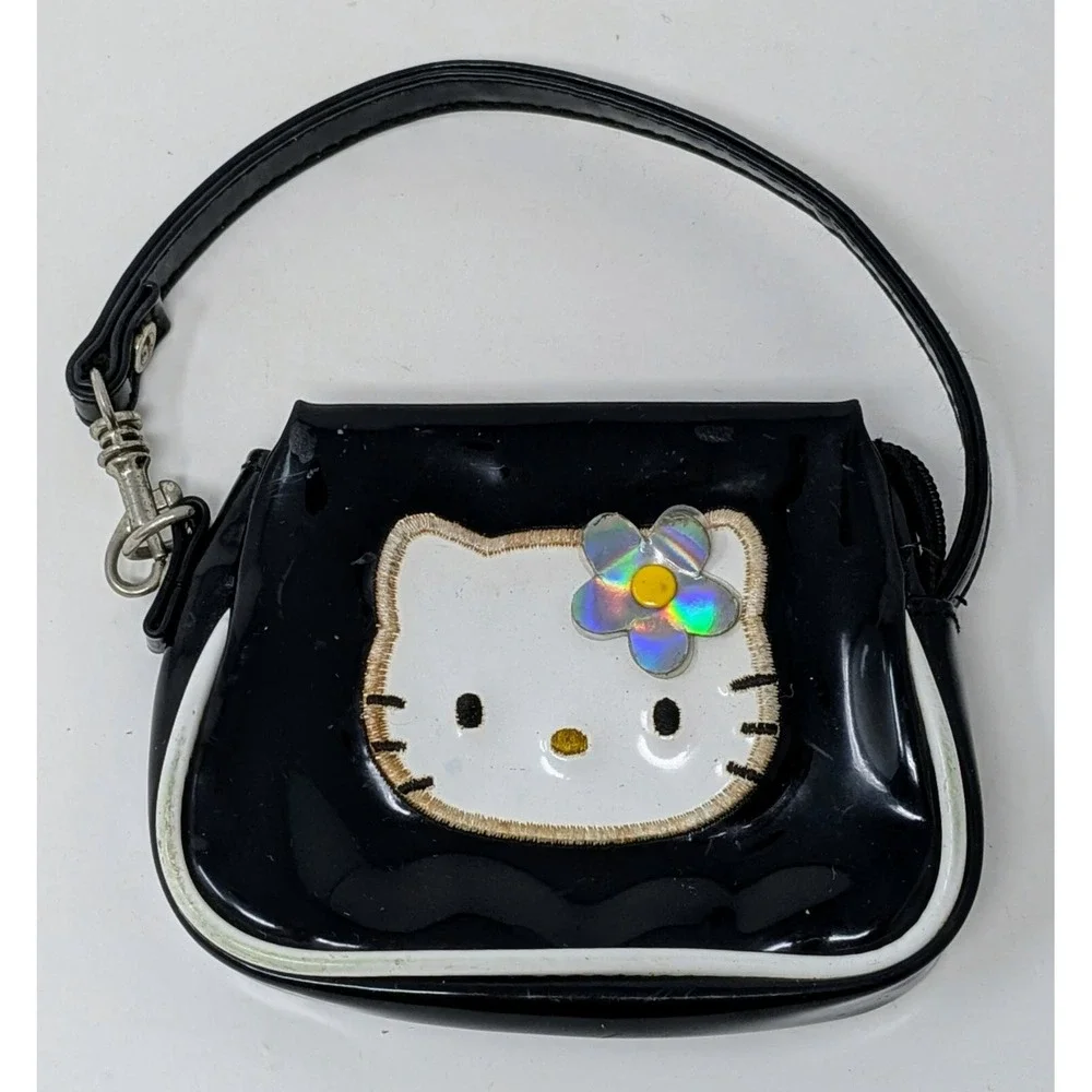 Vintage 1998 Sanrio Hello Kitty Vinyl Mini Coin Purse Keychain